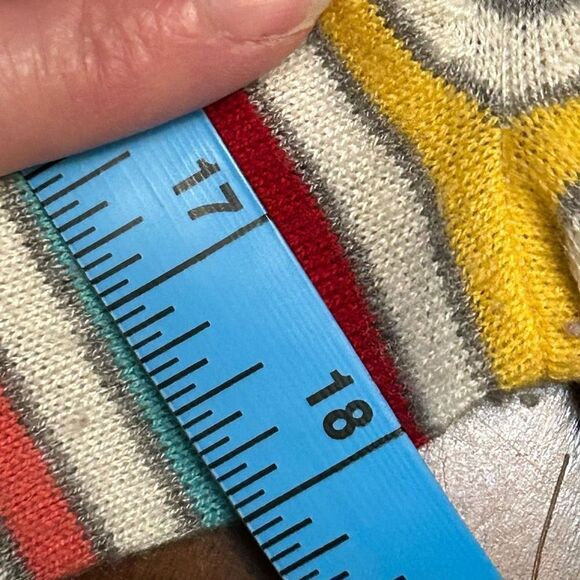 Talbots women’s colored striped lambswool blend sweater in small petite - Picture 6 of 6